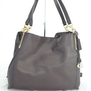 Coach Pebble Leather Dalton 31 73545 Oxblood Bag